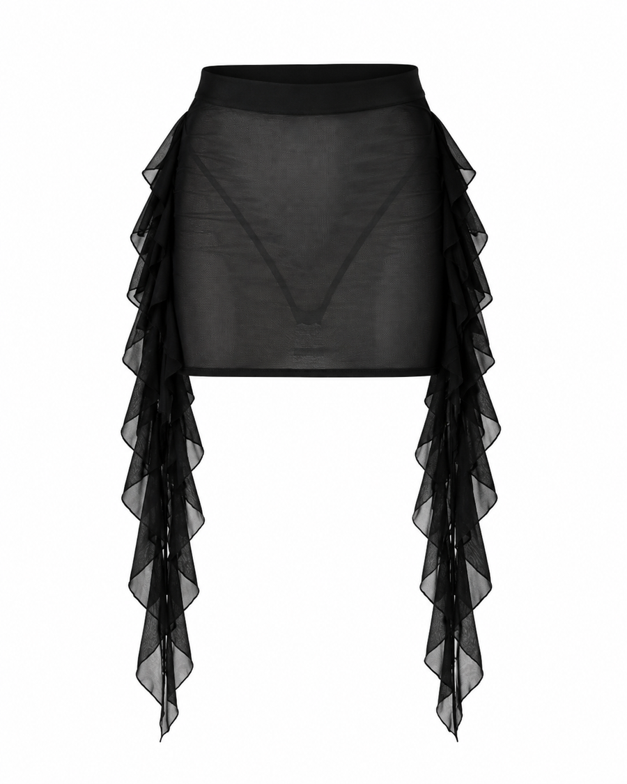Solana Mesh Skirt set