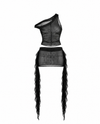 Solana Mesh Skirt set