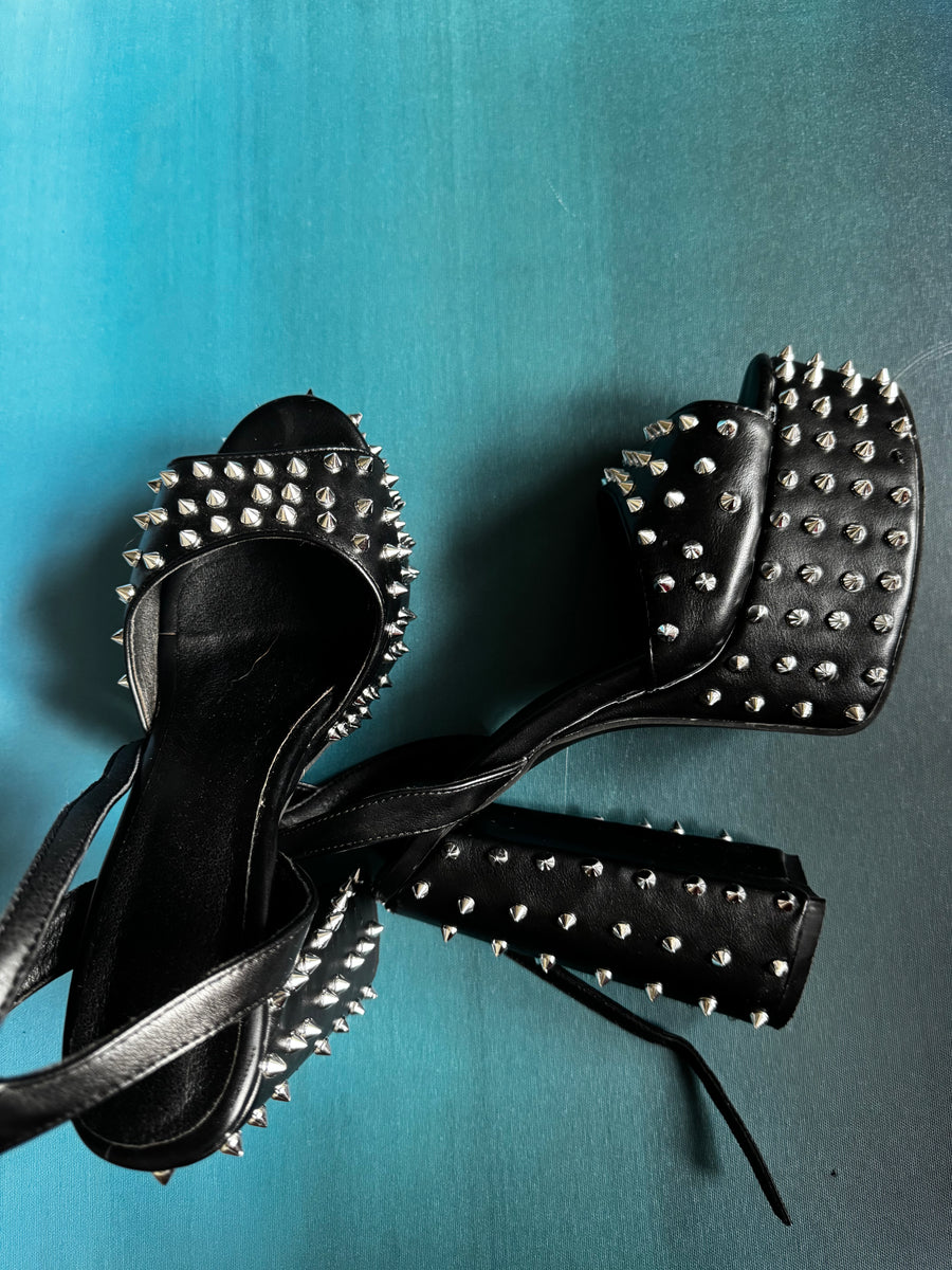 Danger Spike Platform Heels