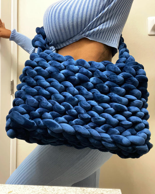 MEDUSA BIG  CROCHET CROSS BODY TOTE BAG