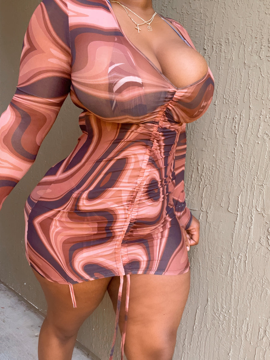 Trippy Mesh Dress
